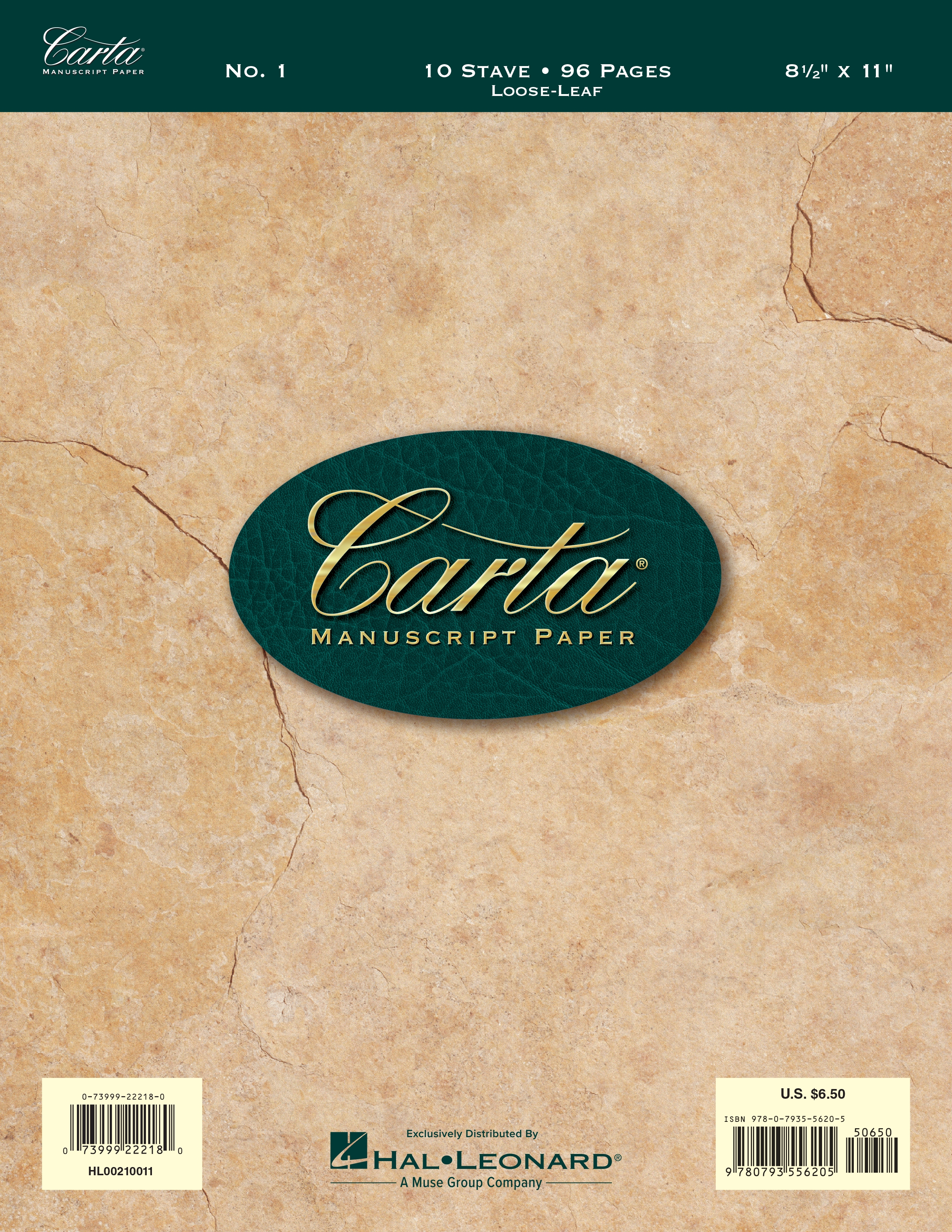 Carta Manuscript Paper No. 1 Basic Willis Music Store