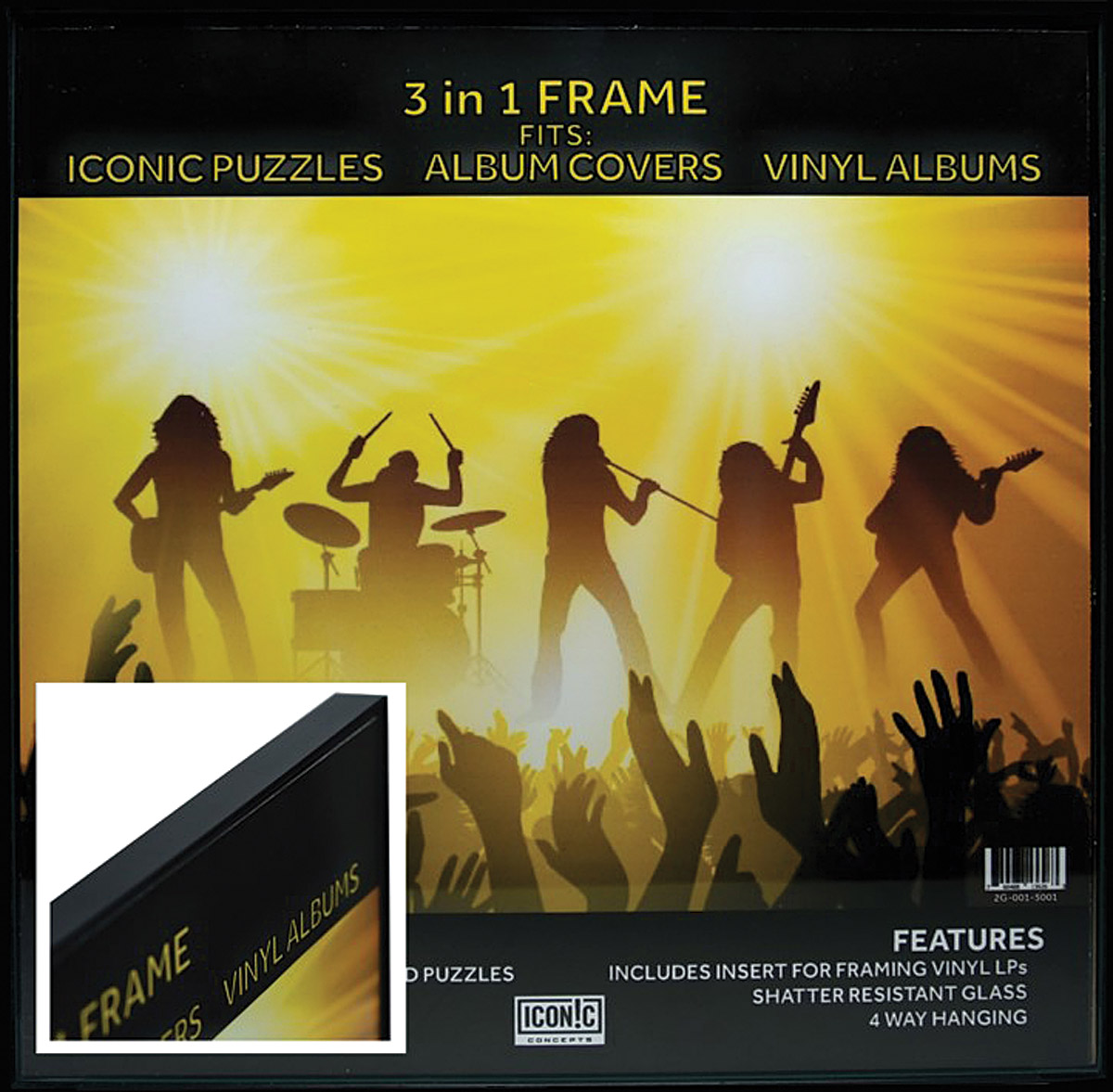 Three In One Frame Iconic Concepts 3 in 1 Picture Frame - Willis Music Store