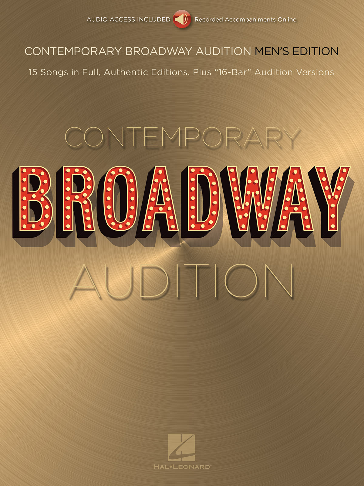 Contemporary Broadway Audition: Men's Edition - Book/Online Audio Full ...