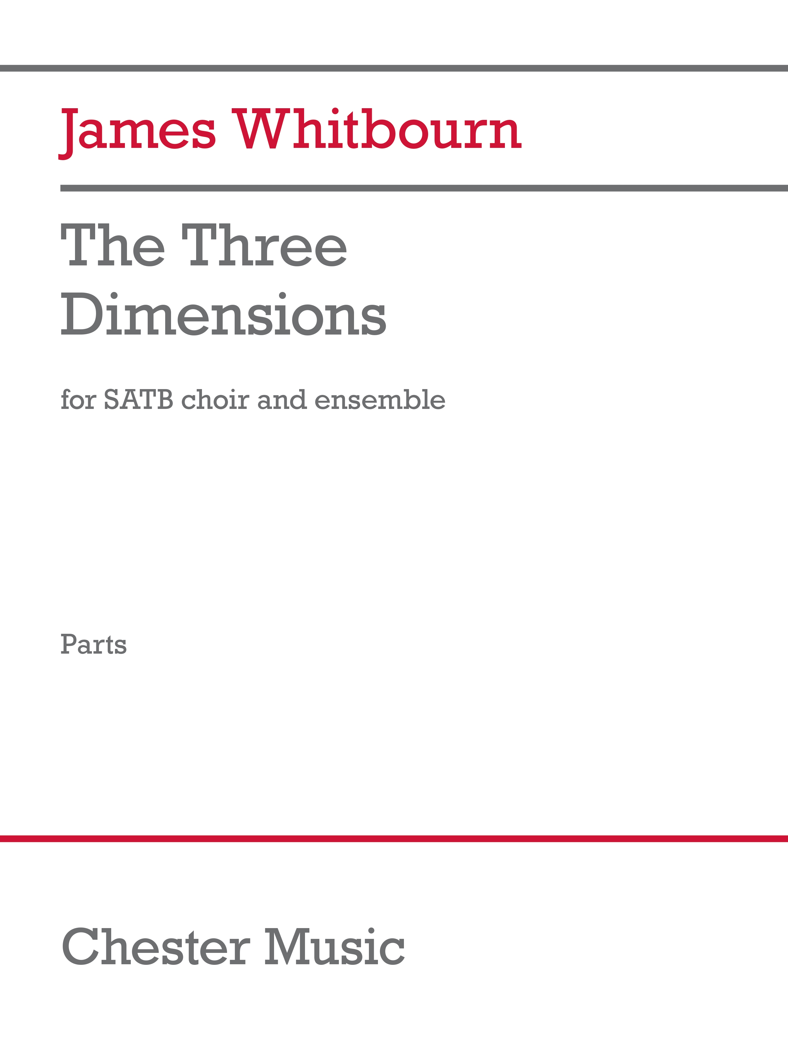 The Three Dimensions for SATB Choir and Ensemble Instrumental Parts