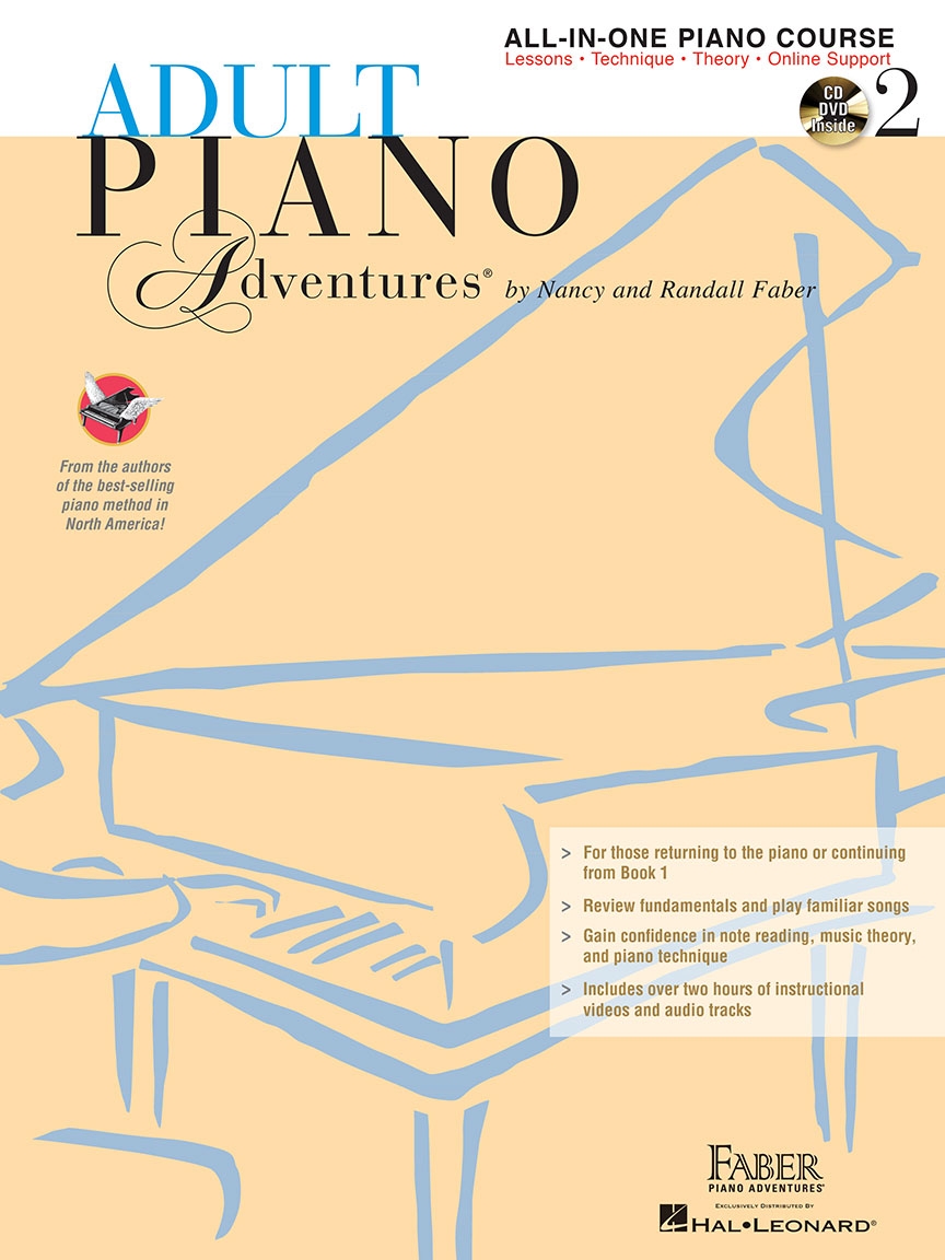 Adult Piano Adventures All-in-One Lesson Book 2 Book with CD, DVD 