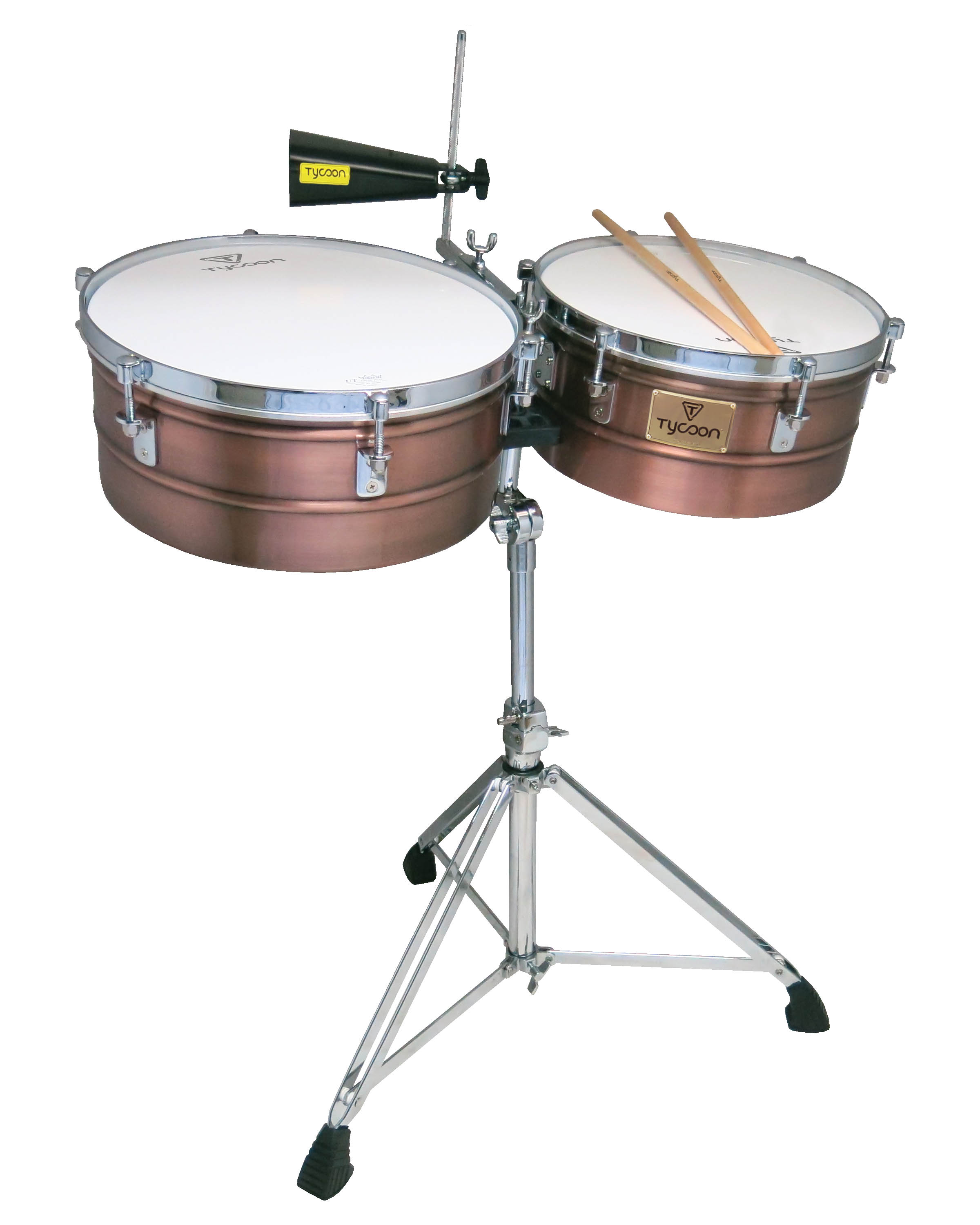 Antique Copper Shell Timbales Willis Music Store