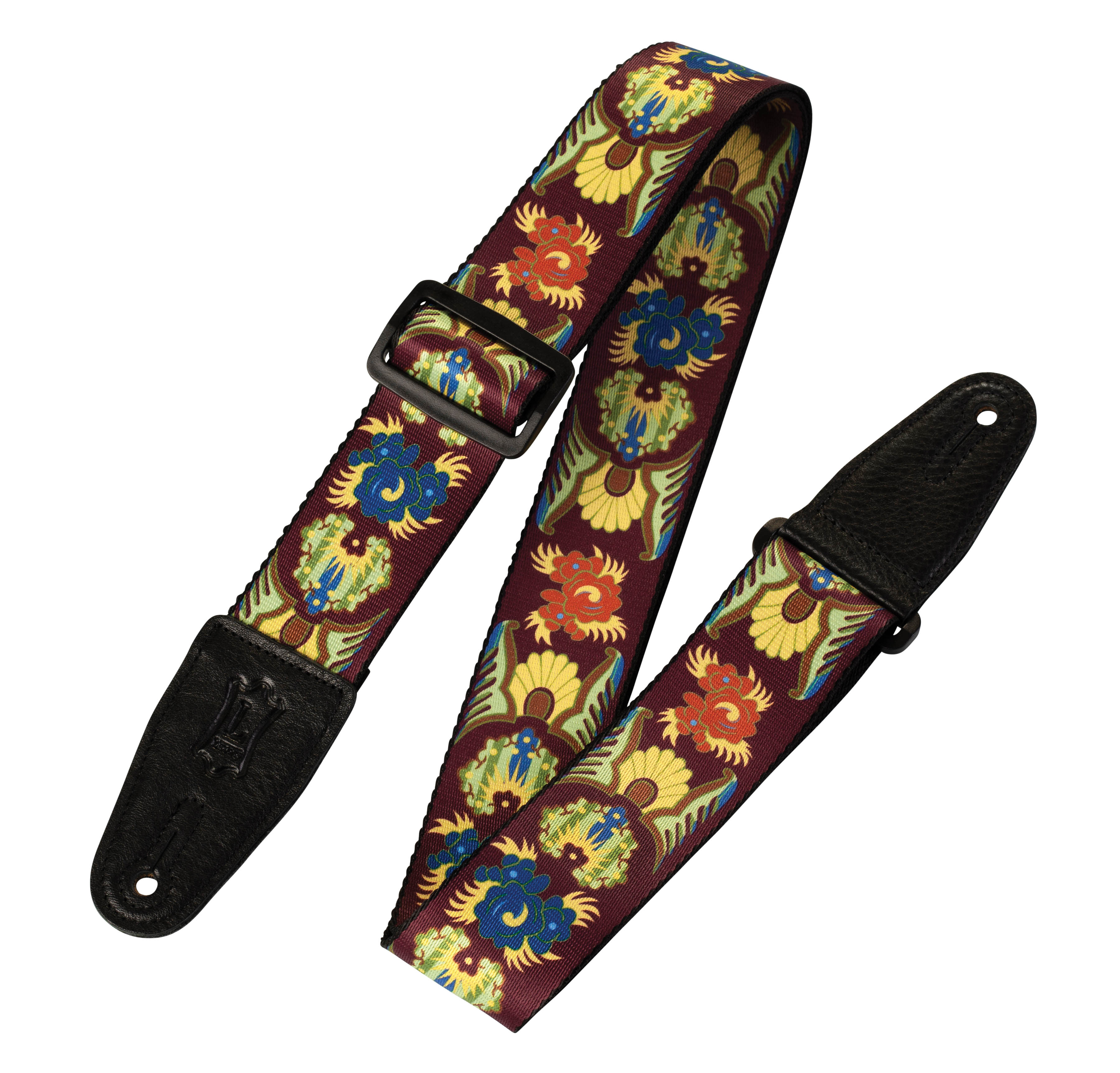 Polyester Guitar Strap Floral Print Series 2 inch. Wide Willis Music Store