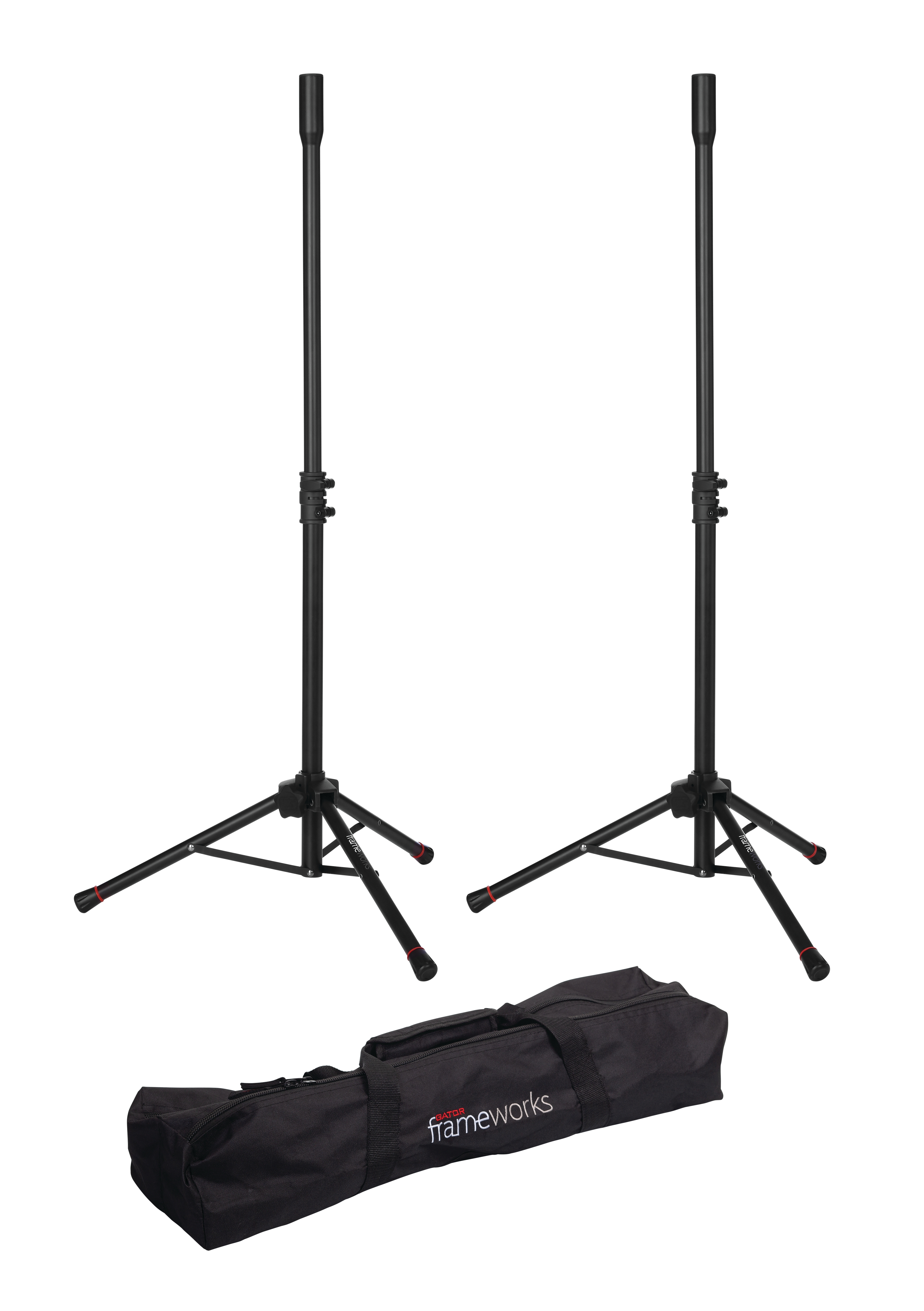 Frameworks Mini Speaker Stand Pair W/ Carry Bag Willis Music Store