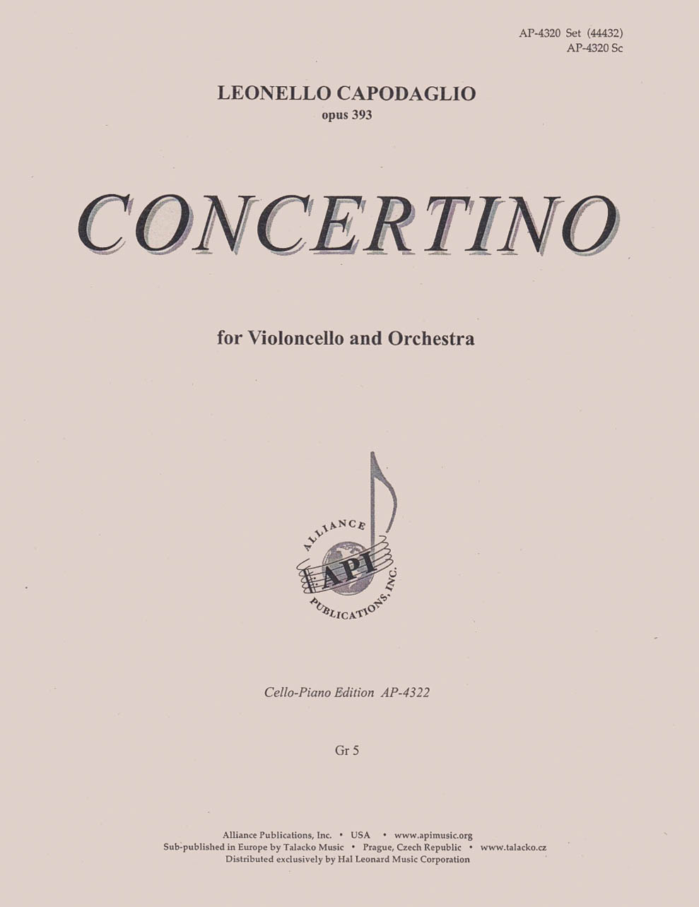 Concertino for Cello and Orchestra - Willis Music Store