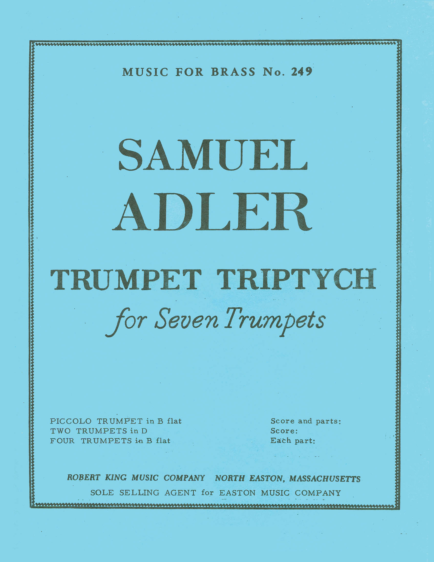 Trumpet Triptych (trumpet Ensemble (5 Or More)) Willis Music Store