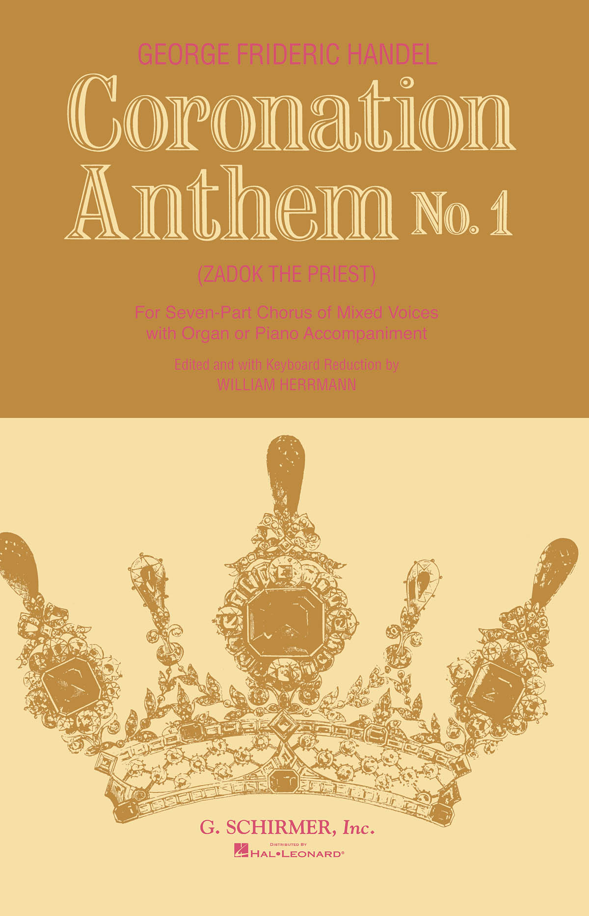 Coronation Anthem No. 1 Zadok the Priest SSAATTBB Chorus and Piano